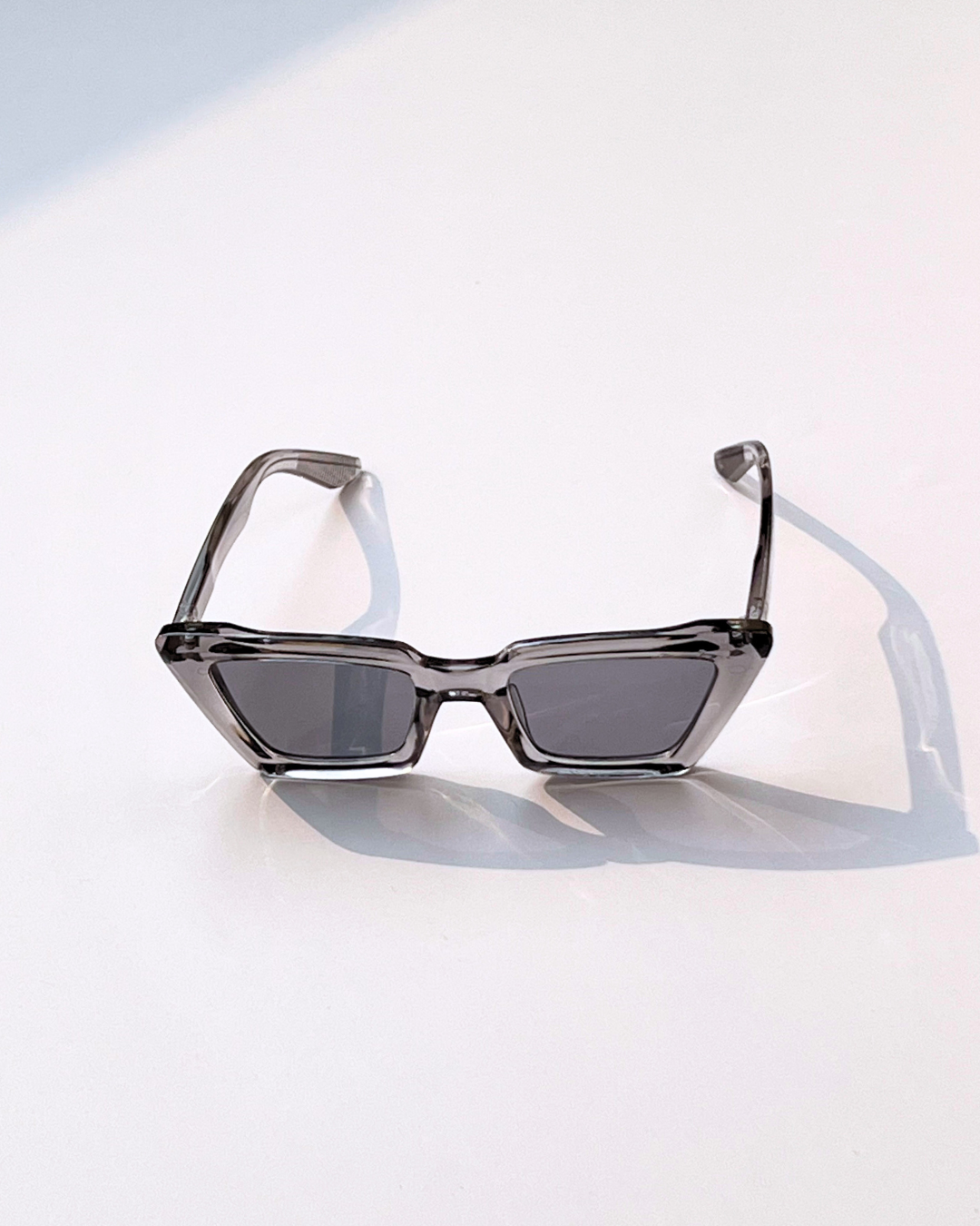 Grey Rectangular Sunglasses for Women – Korean Style