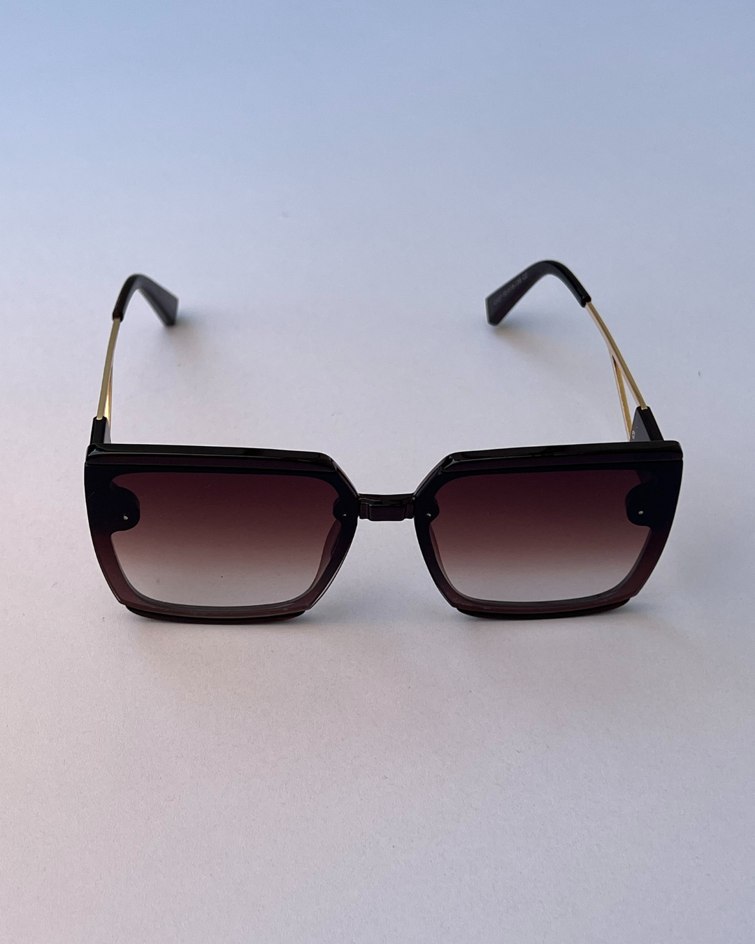 Oversized Square Sunglasses – Brown Gradient