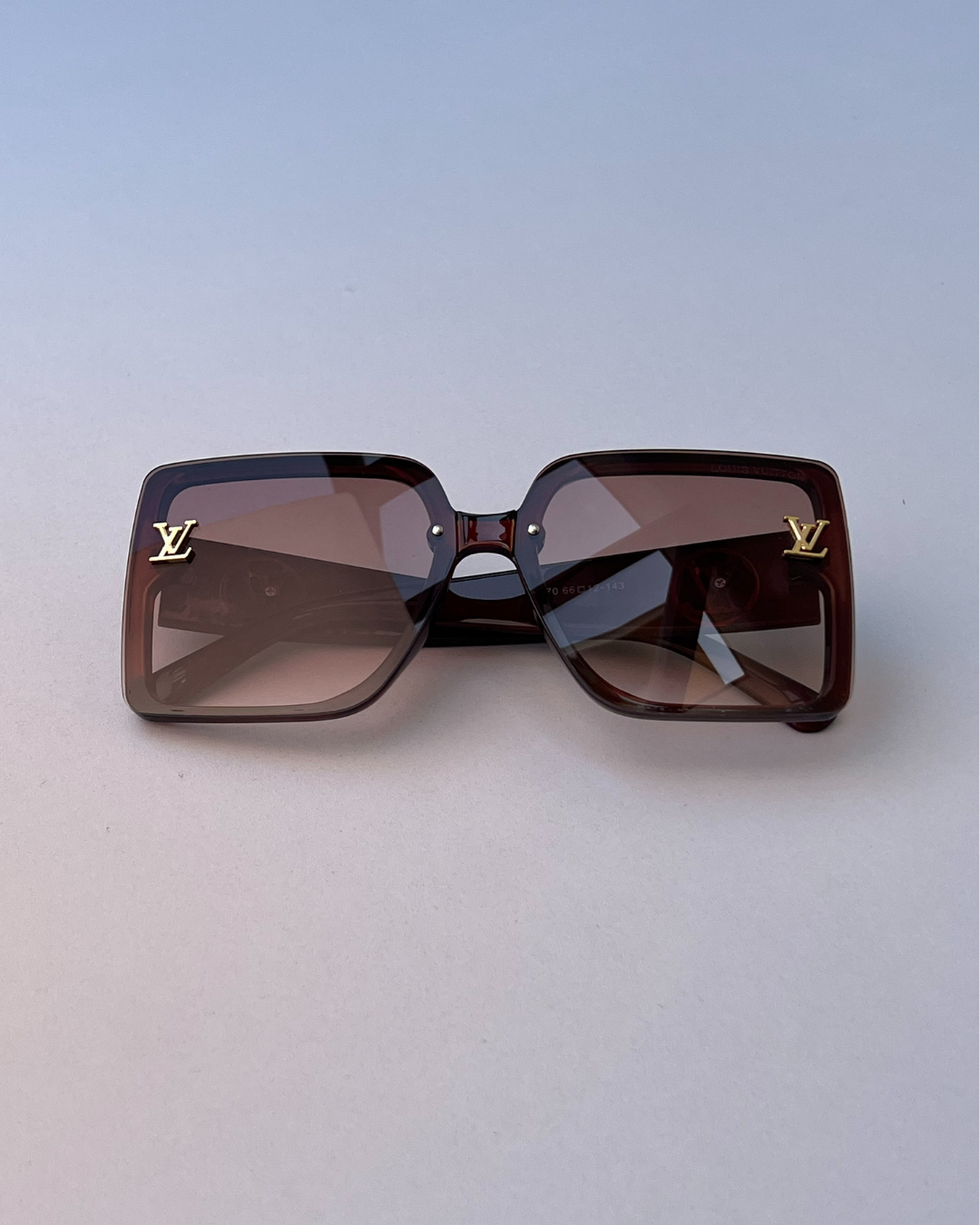 Oversized Square Sunglasses – Brown