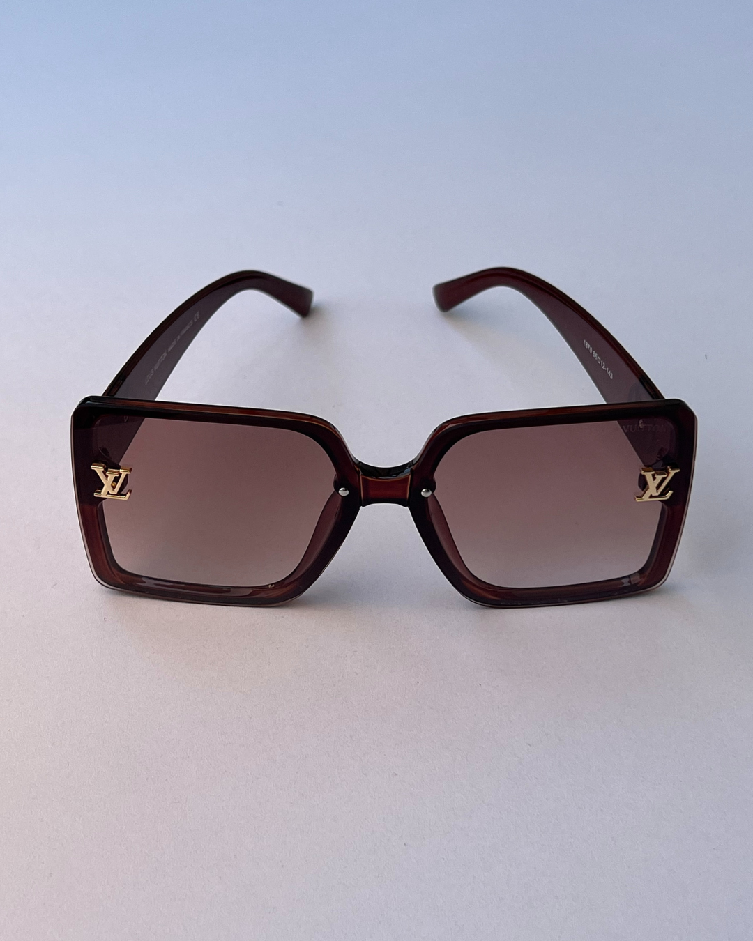 Oversized Square Sunglasses – Brown