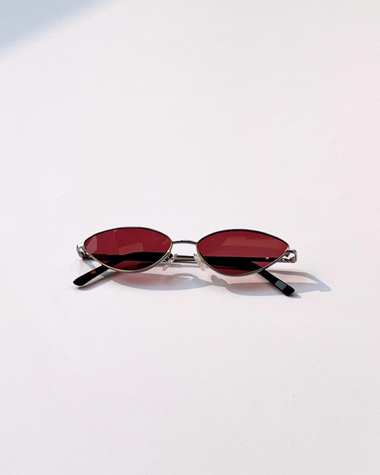 Trendy Red Lens Sunglasses –Perfect for Slim Face