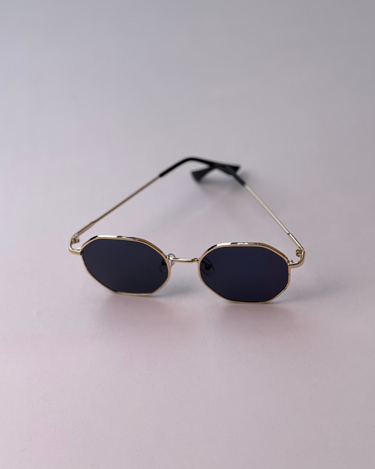 Eldorado Retro Polygon Sunglasses – Stylish Metal Frame
