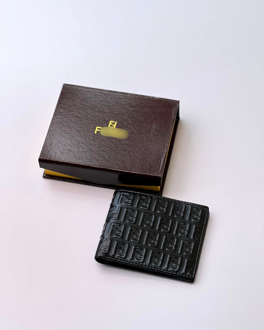 Classic Black Dollar Size Wallet | Premium Leather Look