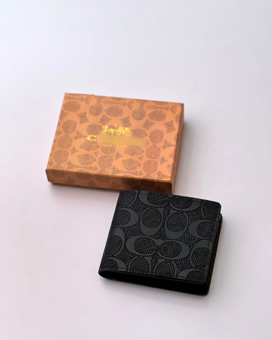 Black Textured Premium Euro Size Wallet | Sleek & Stylish