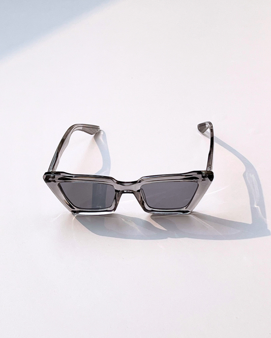 Grey Rectangular Sunglasses for Women – Korean Style