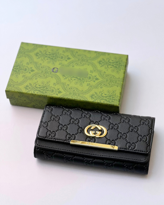 Elegant Black Long Ladies Wallet – Premium Quality