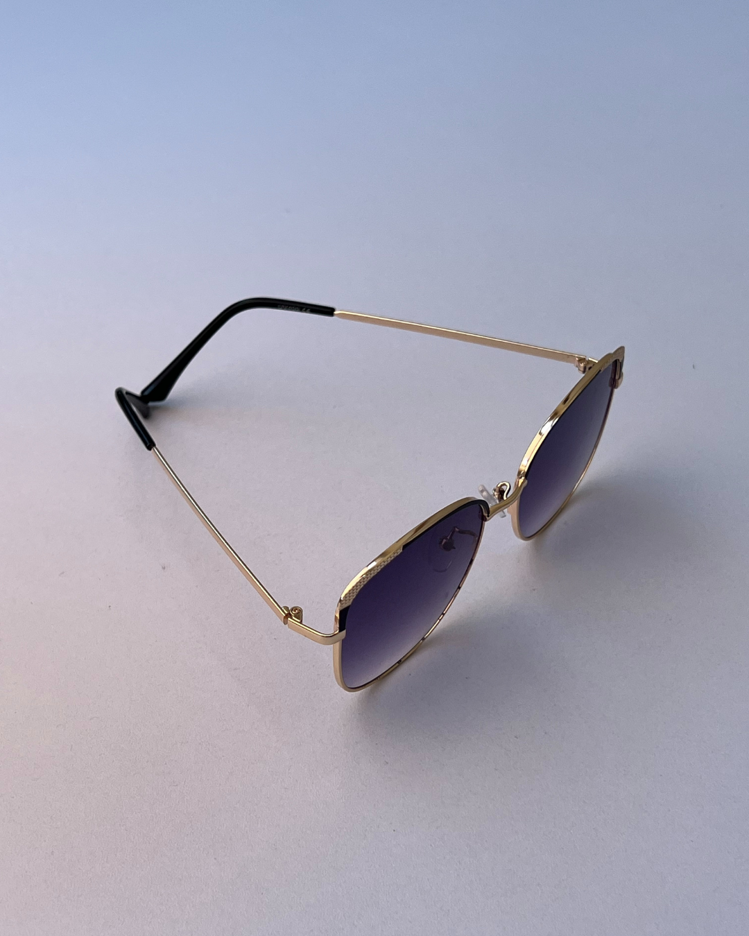 Gold Frame Square Sunglasses