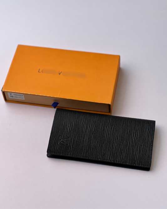 Luxury Black Textured Long Wallet | Slim Leather Design