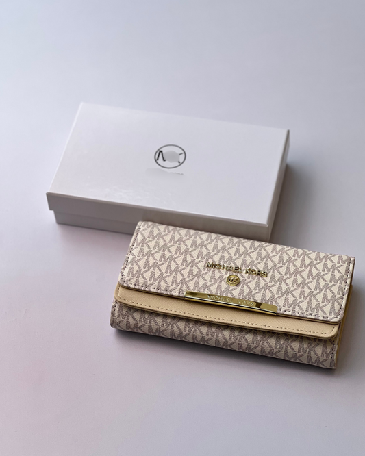 Elegant Ladies Long Wallet - Iconic Pattern