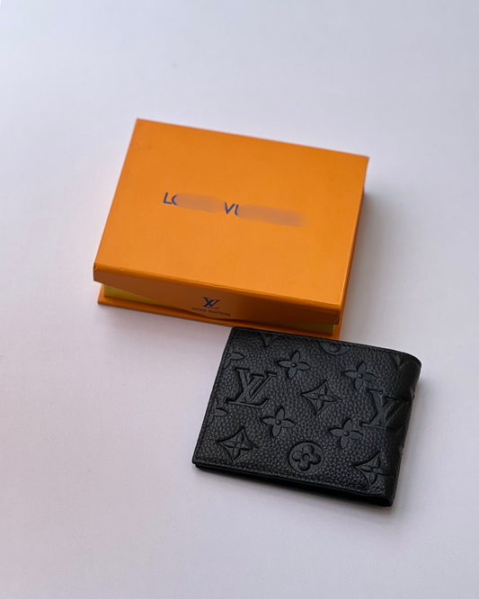 Premium Black Dollar Size Wallet | Signature Textured Style