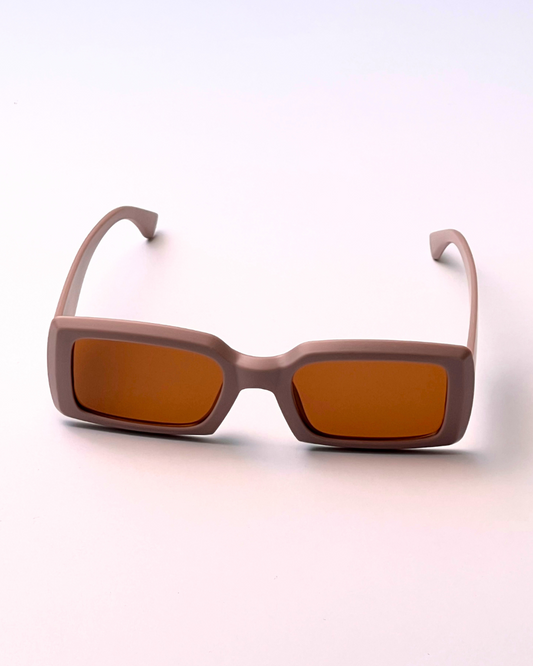 Enacolor Square Fashion Sunglasses – Brown Lens