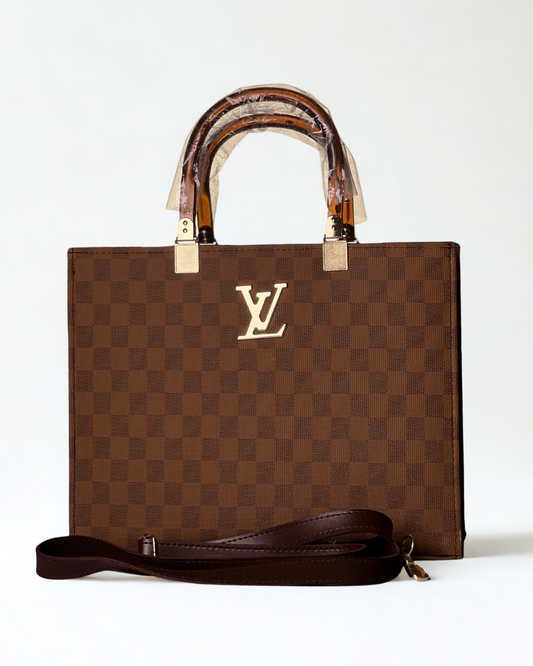 Branded Premium Brown Tote Bag Elegant Everyday Style